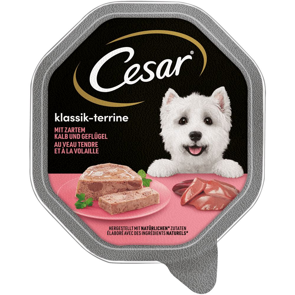 CESAR® Klassik-Terrine mit Kalb & Geflügel, 150g - 1