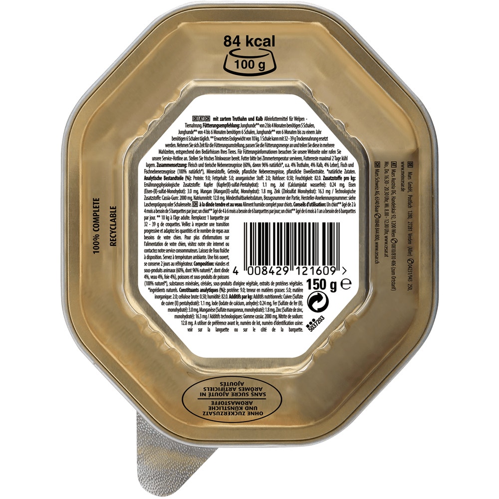 CESAR® Junior mit Truthahn & Kalb, 150g - 2