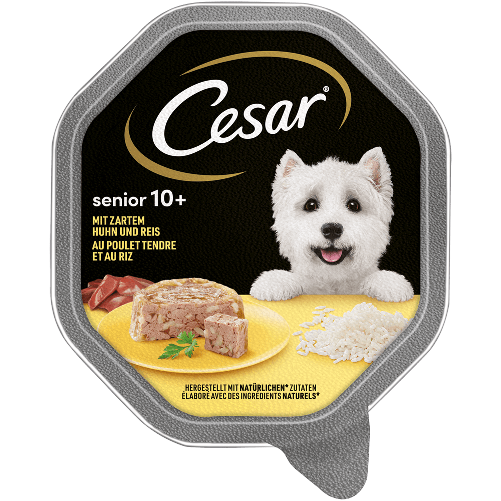 CESAR® Senior 10+ mit Huhn und Reis, Schale 150g - 1