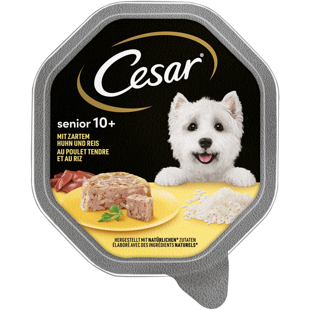 CESAR® Senior 10+ mit Huhn und Reis, Schale 150g - 1