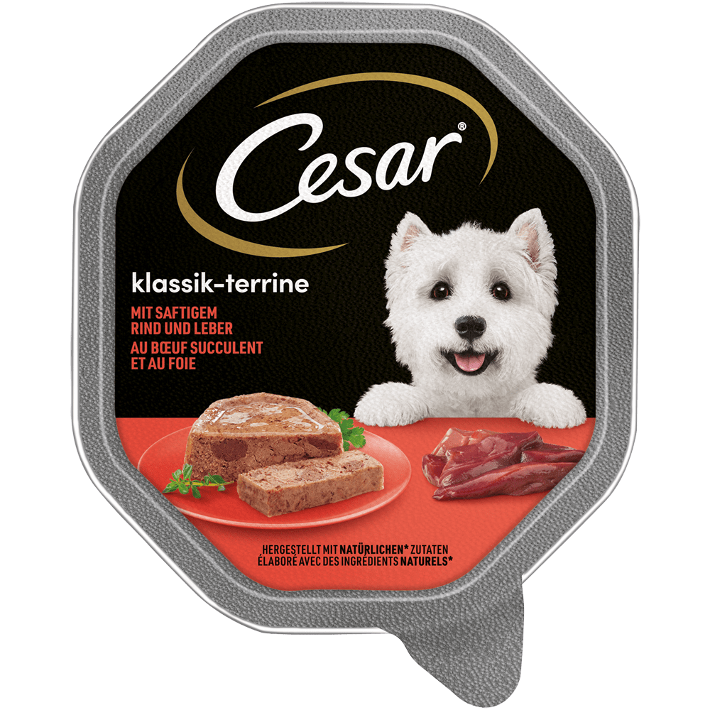 CESAR® Klassik-Terrine mit Rind und Leber, Schale 150g - 1