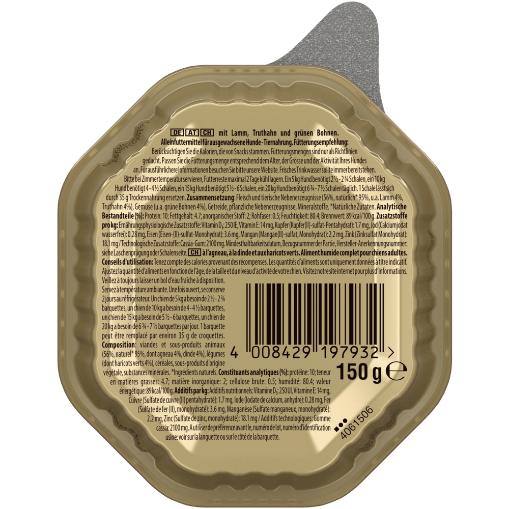CESAR® GARTEN-TERRINE Truthahn & Lamm in Gelee, 150g - 2