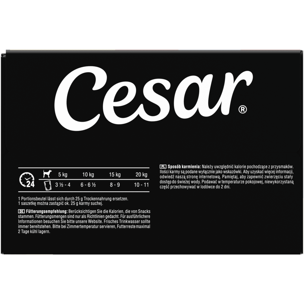 CESAR® Creations 4 Varietäten in Sauce, Portionsbeutel 12, 24 & 40 x 100g - 2