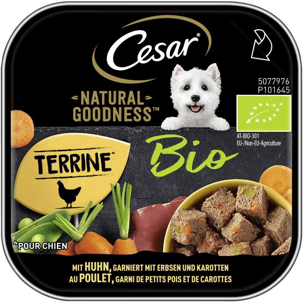 CESAR® NATURAL GOODNESS™ Terrine Bio mit Huhn, Schale 100g - 1