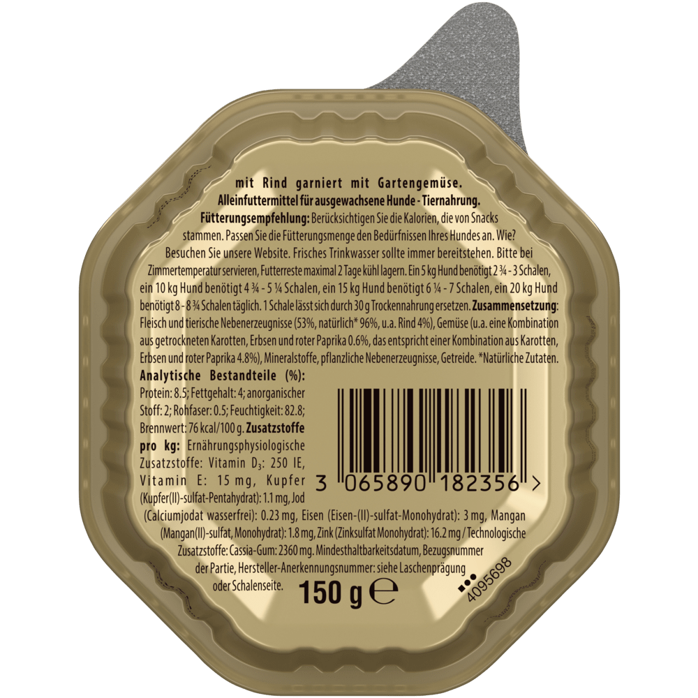CESAR® GARTEN-TERRINE Rind & Gemüse, Schale 150 & 300g - 2