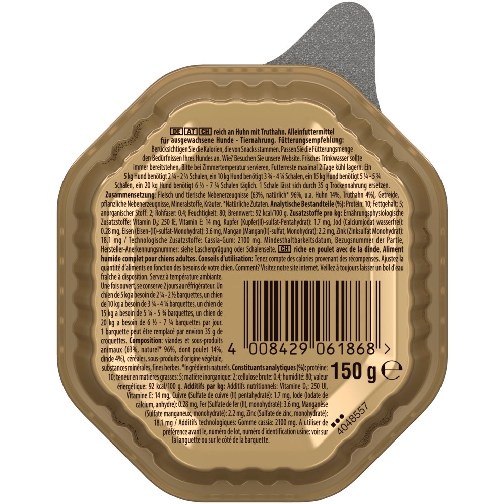 CESAR® KLASSIK-TERRINE mit Huhn & Truthahn, 150g - 2