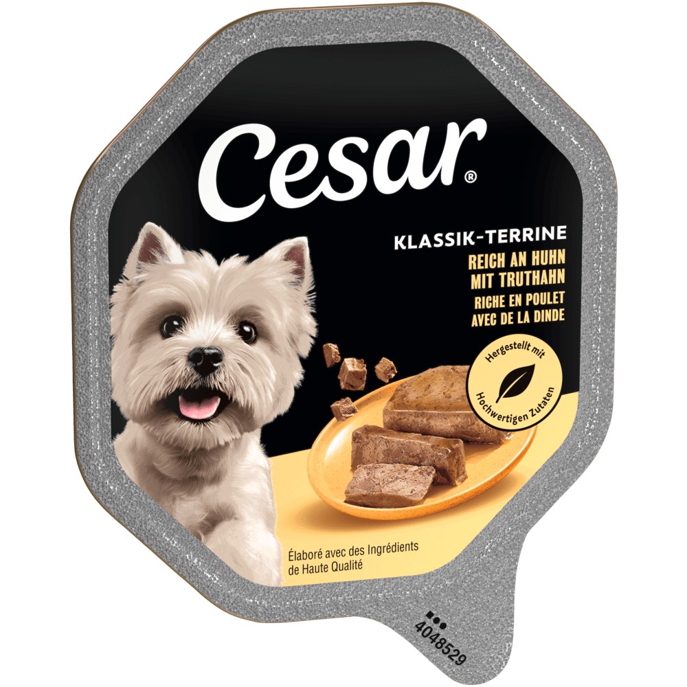 CESAR® KLASSIK-TERRINE mit Huhn & Truthahn, 150g - 1