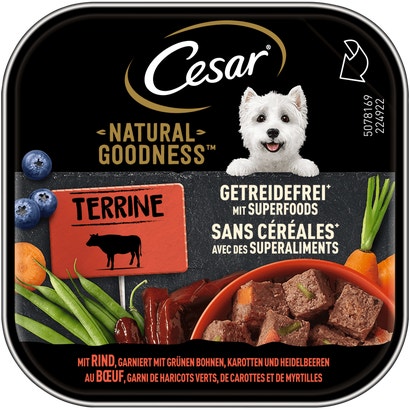 NATURAL GOODNESS™ Terrine mit Rind, ohne Getreide, mit Superfoods, Schale